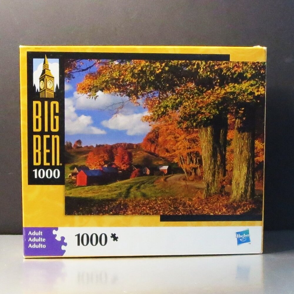 Big Ben 1000 Pc Puzzle Fall Foliage Rural Vermont 20 x 26 New Sealed